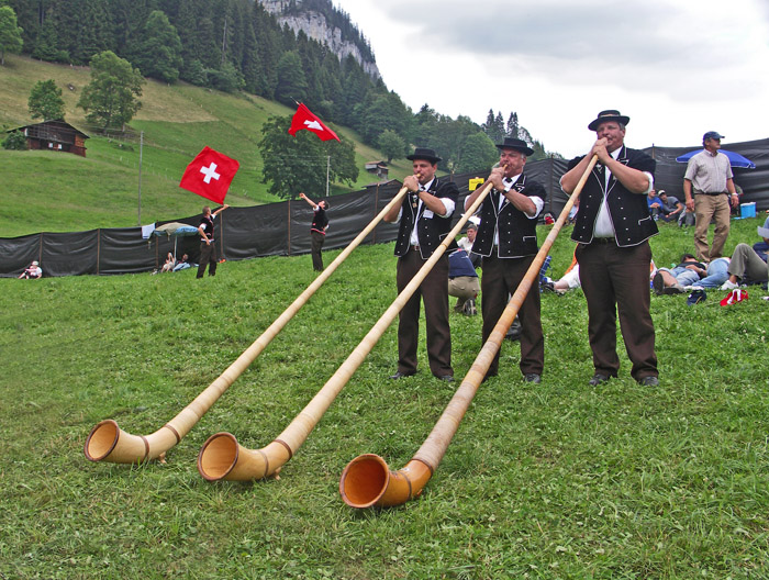 Alphornbläser Beatenberg / Foto: Heinz Rieder