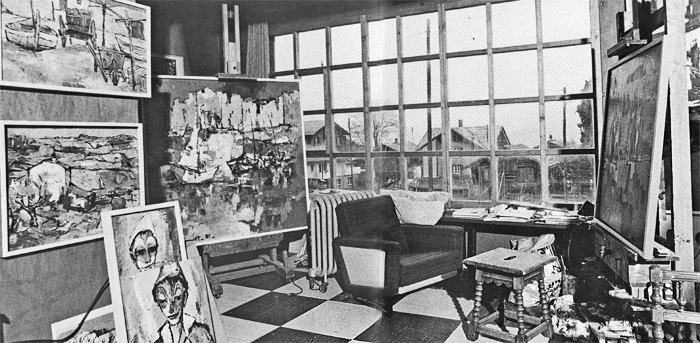 Arbeitsraum von Paul Schmidt / Foto bearbeitet: Heinz Rieder