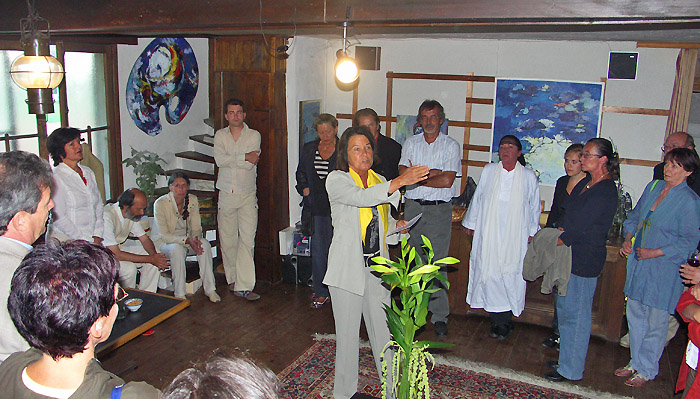 Die Vernissage / Ansprache / Foto: Heinz Rieder
