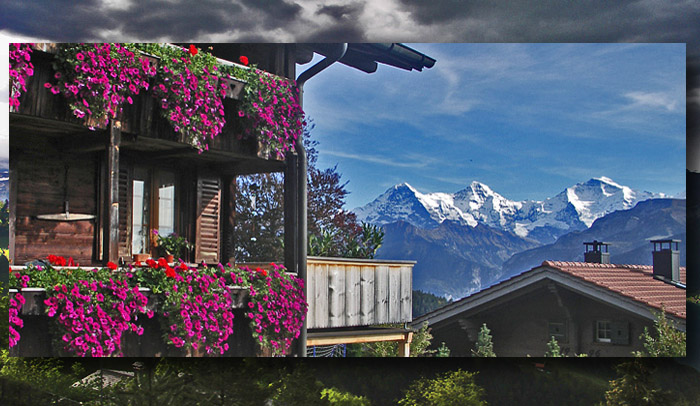 » Beatenberg Spirenwald - Eiger, Mönch, Jungfrau (photo: H.Rieder)